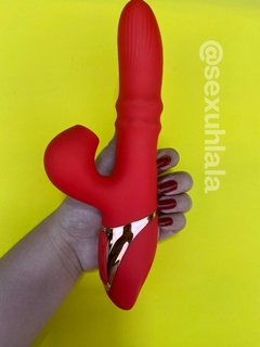 Red 2 em 1 Sugador, Vibrador com Vai e Vem
