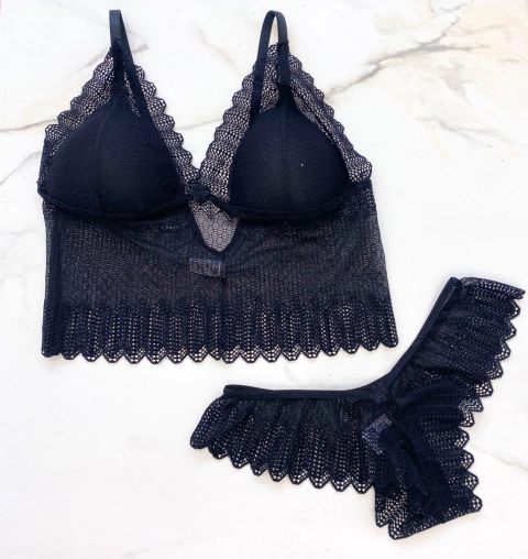 Conjunto Cropped Rendado - comprar online