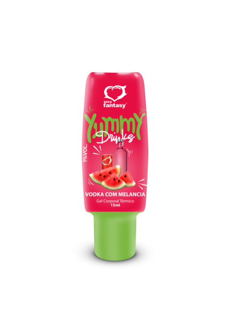 Yummy - gel comestível esquenta e esfria sabor Vodka c/ melancia - comprar online