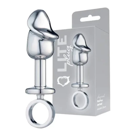 Plug Anal em formato de pênis - com dedal