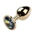 Plug Anal Com Cristal P DOURADO na internet