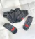 Kit Meia 5 Pares listras coração