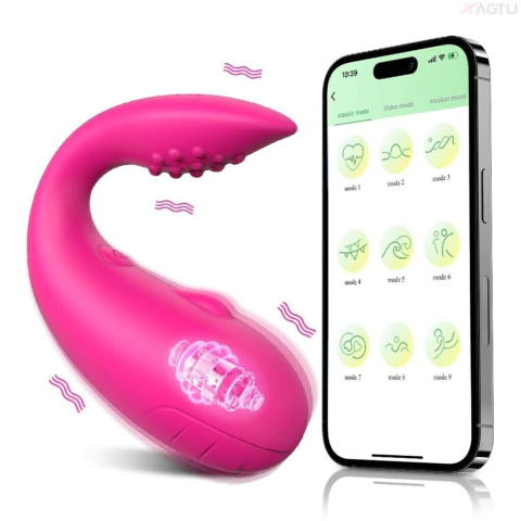 Vibrador ponto G com Aplicativo - Baleia com estimulador de clitóris - comprar online