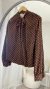CAMISA FEMININA POÁ CLHOE MARROM - loja online