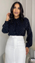 CAMISA FEMININA POÁ CLHOE PRETA - loja online