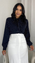 CAMISA FEMININA POÁ CLHOE PRETA - comprar online