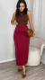 SAIA MIDI ALFAIATARIA CLARICE CEREJA - comprar online