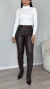 CALÇA SKINY RESINADA BARTIRA MARROM - comprar online