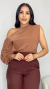 BLUSA ISADORA CAPUCCINO - By Carola Rodrigues - Moda Feminina 