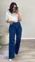 CALÇA WIDE LEG JEANS ESCURA COM LYCRA PREMIUM - comprar online