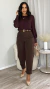 CALÇA ALFAIATARIA CENOURA MAITÊ MARROM CAFÉ - By Carola Rodrigues - Moda Feminina 