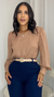 BLUSA GREICY CAPUCCINO - loja online
