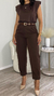 CALÇA ALFAIATARIA CENOURA MAITÊ MARROM CAFÉ - comprar online