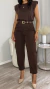 CALÇA ALFAIATARIA CENOURA MAITÊ MARROM CAFÉ - comprar online