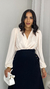 CAMISA BODY JOANA BEGE - By Carola Rodrigues - Moda Feminina 