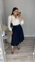 SAIA MIDI ANTONIA PRETA - By Carola Rodrigues - Moda Feminina 