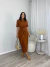VESTIDO MIDI KASSANDRA MARROM na internet