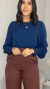BLUSA GREICY AZUL MARINHO - By Carola Rodrigues - Moda Feminina 