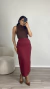 SAIA MIDI ALFAIATARIA CLARICE CEREJA - loja online