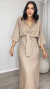VESTIDO MIDI ARETUZA CAPUCCINO - loja online