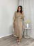 VESTIDO MIDI ARETUZA CAPUCCINO - comprar online