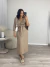 VESTIDO MIDI ARETUZA CAPUCCINO - loja online