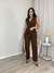 CONJUNTO ALFAIATARIA ALANA MARROM - By Carola Rodrigues - Moda Feminina 