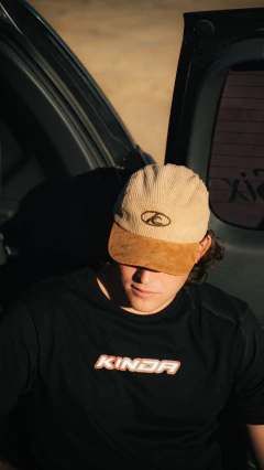 Gorra 5 paneles Cord Snow '00 beige