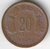 Chile, 20 Centavos (Bernardo O`Higgins) - 1942