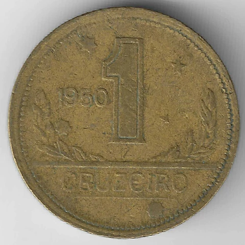 Brasil, 1 Cruzeiro (Mapa do Brasil) - 1950 - comprar online