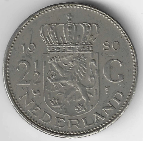 Holanda, 2 1/2 Gulden (Juliana) - 1980 - comprar online