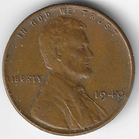 Estados Unidos, 1 Cent (Wheat Ears Reverse) - 1940 - comprar online