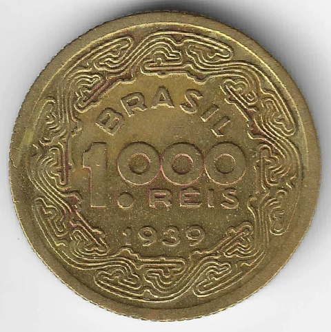 Brasil, 1000 Réis (Tobias Barreto) - 1939 - comprar online