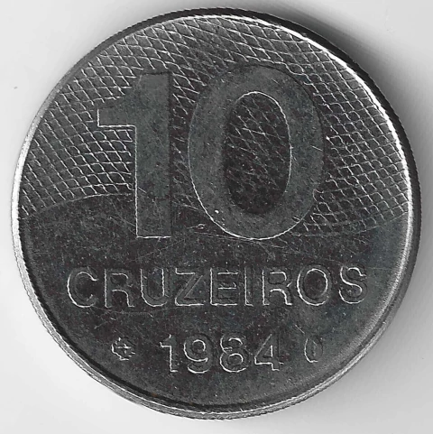 Brasil, 10 Cruzeiros - 1984 - comprar online