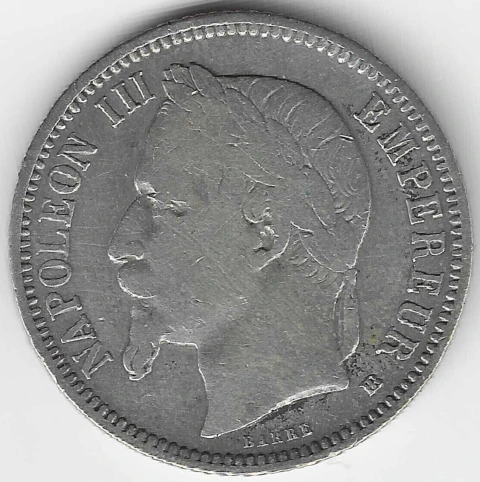 França, 1 Franco (Napoleon III) - 1868