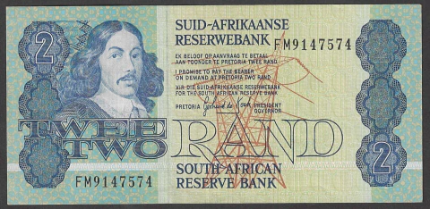 África do Sul, 2 Rand (B. Vermuyden) - 1982