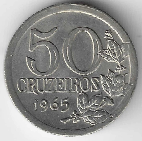 Brasil, 50 Cruzeiros - 1965 - comprar online