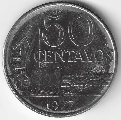 Brasil, 50 Centavos - 1977 - comprar online