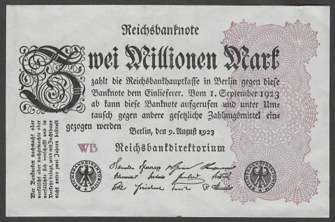 Alemanha, 2.000.000 Mark (Reichsbanknote) - 1923 - comprar online