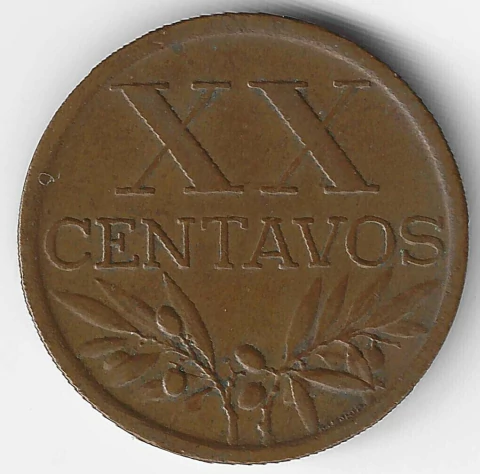 Portugal, 20 Centavos - 1948