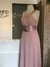 Vestido de festa longo rosa chá - NINA MELANINA Boutique BRECHÓ