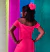 Vestido tubinho rosa neon - comprar online