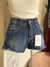 Short jeans azul com mini fenda - Bluesteel - NINA MELANINA Boutique BRECHÓ