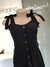 Vestido preto alfaiataria midi - NINA MELANINA Boutique BRECHÓ