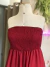 Vestido longo vermelho sem alças - NINA MELANINA Boutique BRECHÓ