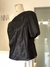 Blusa acetinada ombro único bufante - REGINA SALOMÃO - NINA MELANINA Boutique BRECHÓ