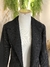 Blazer preto risca de giz - NINA MELANINA Boutique BRECHÓ