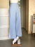 Wide leg azul candy color listras na internet