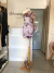 Vestido curto lavanda floral ombro único - LABEL - NINA MELANINA Boutique BRECHÓ