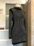 Vestido preto "SAMARA" com cintilância